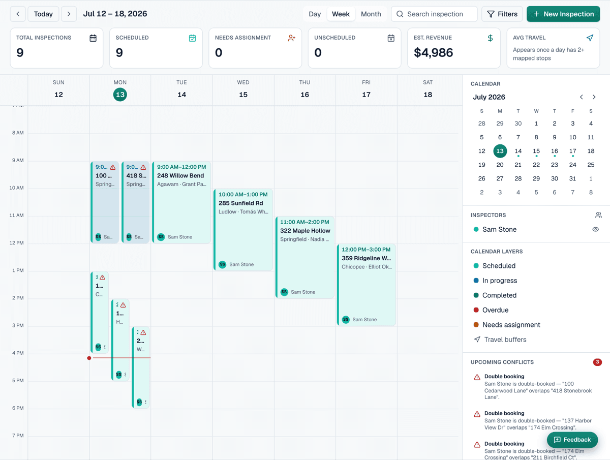 SightSpec desktop — The week