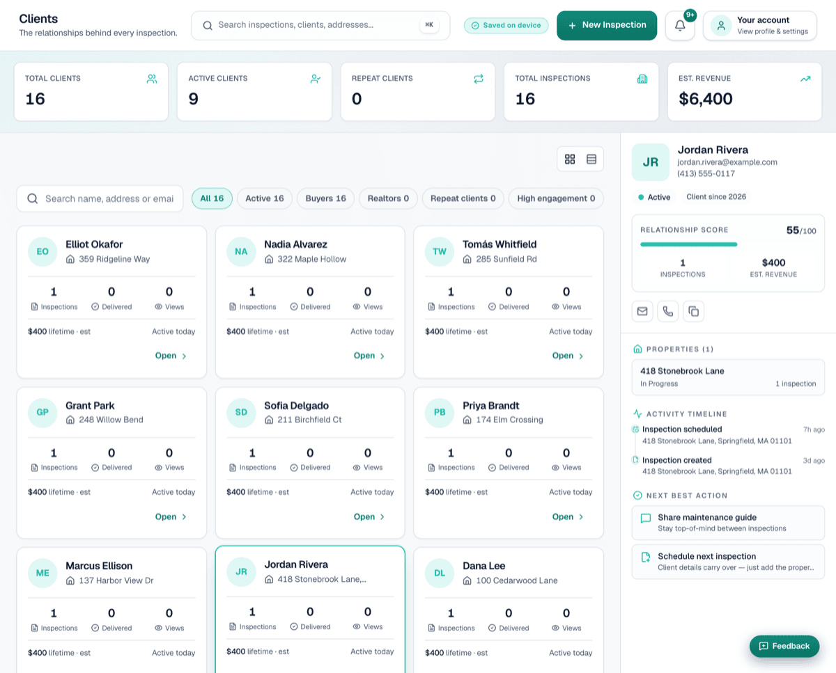 SightSpec desktop — The relationships