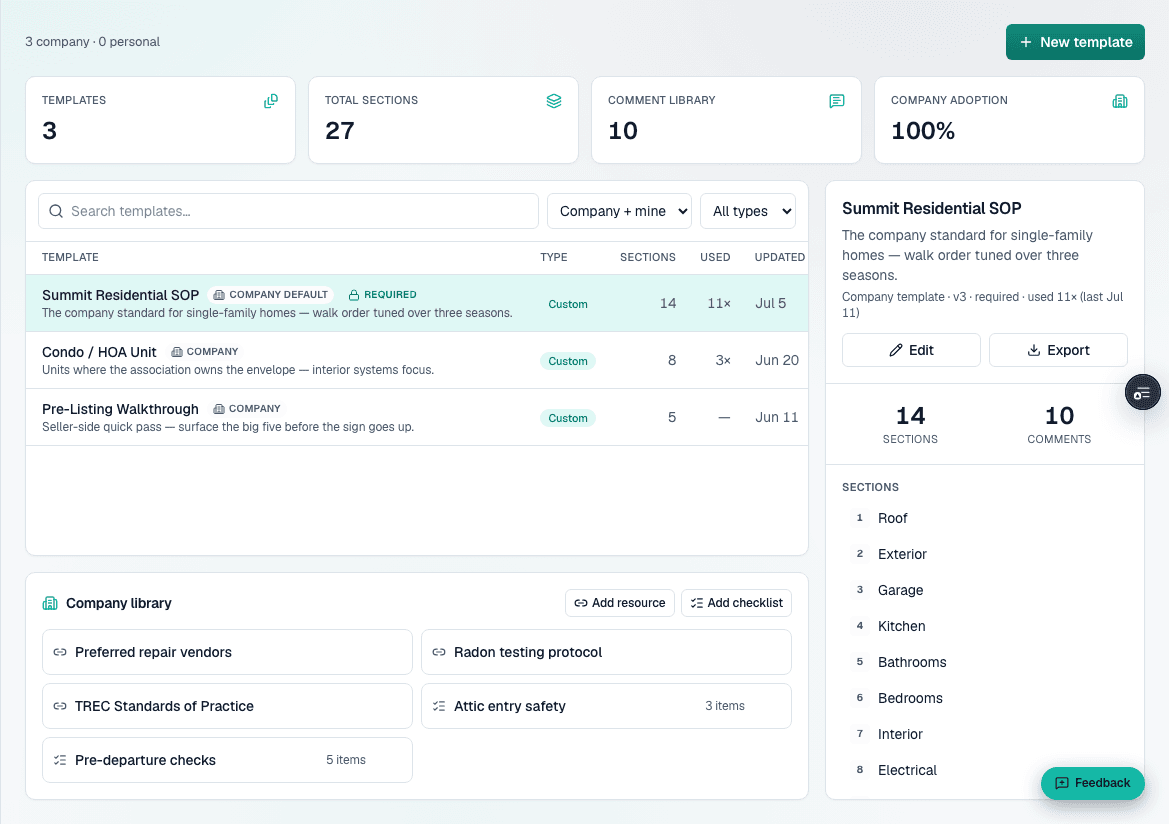 SightSpec desktop — The standard