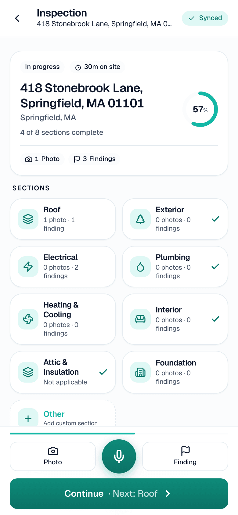 SightSpec field app — Arrive knowing the house